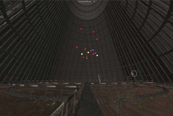 Scène 3d en cours de construction