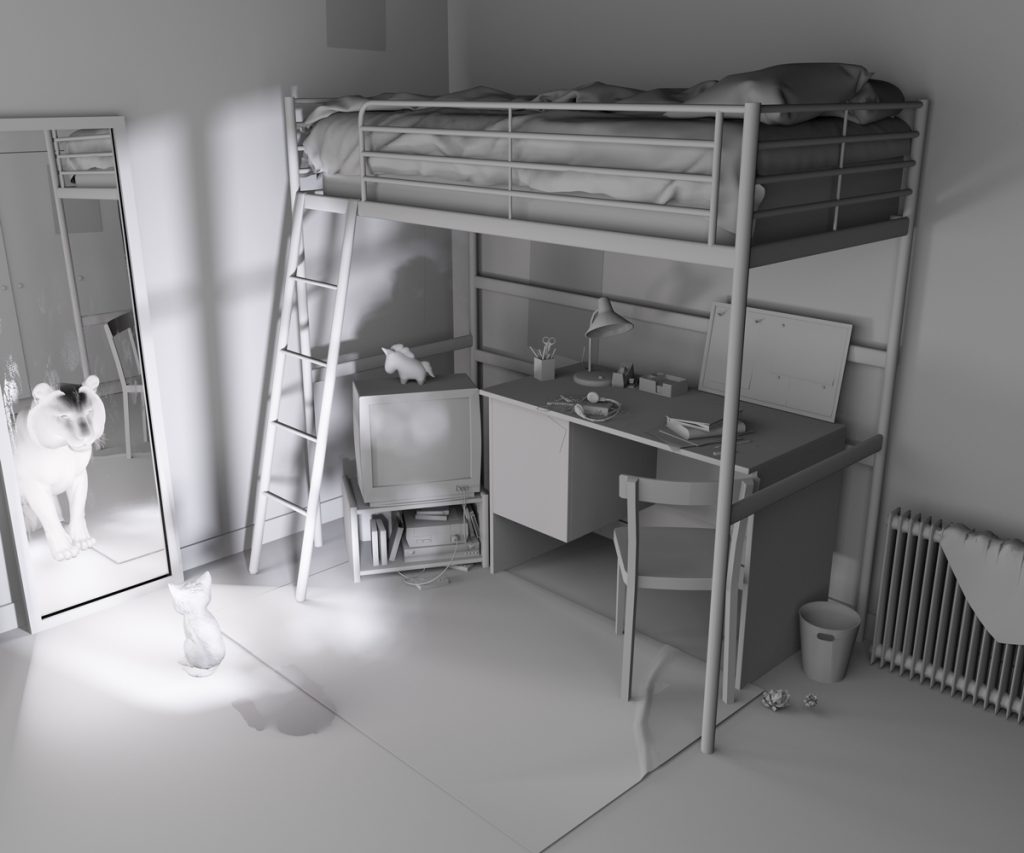 Fierce Heart - Rendu brut de la scène 3d