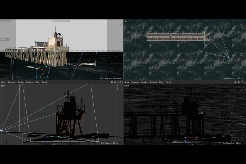 Création de la scène et du modèle 3d