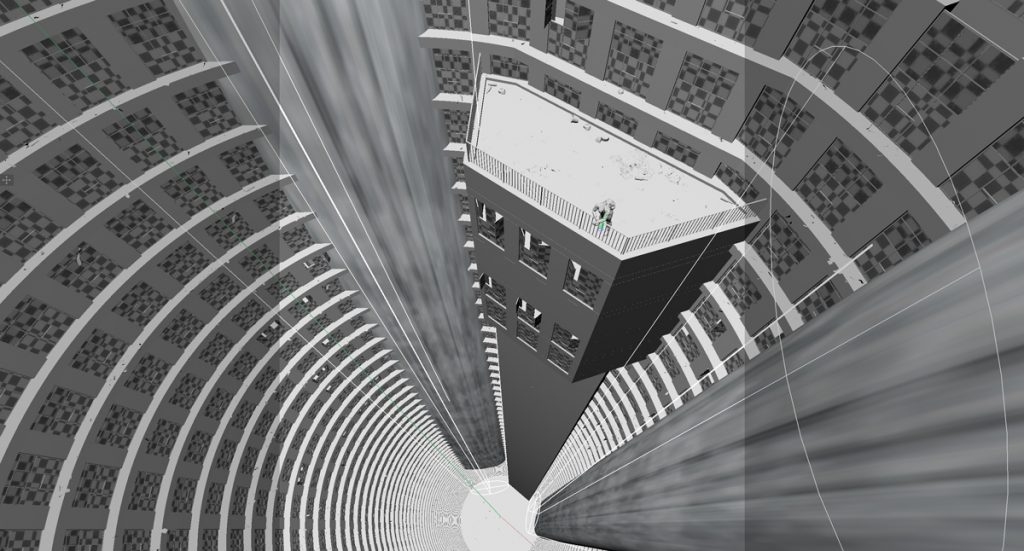 Scène 3d en contruction