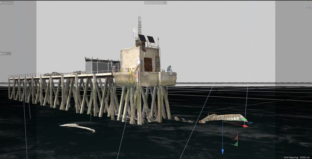 Scène 3d en construction